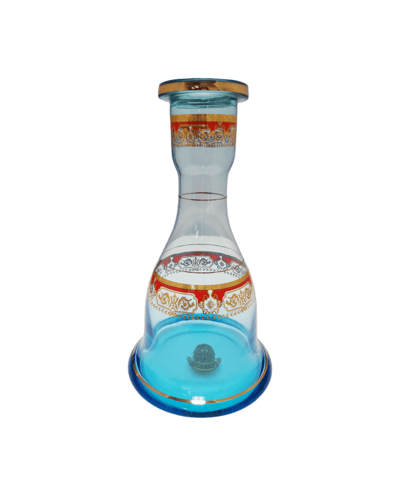Pharaohs Egyptian Fancy Glass Base Sky Blue