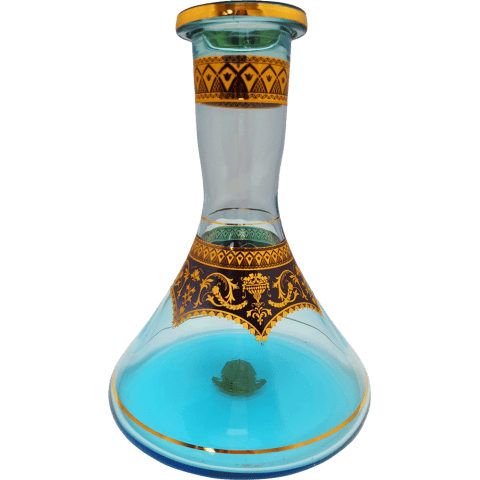Pharaohs Nile Pyramid Glass Base Aqua