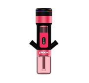 Pink Ploox portable electronic hookah with digital display and LED lighting