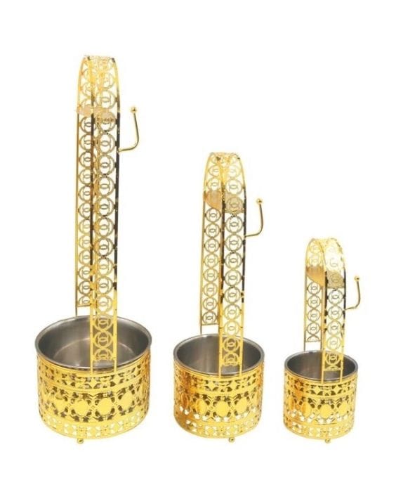 Premium Charcoal Holder Small Gold