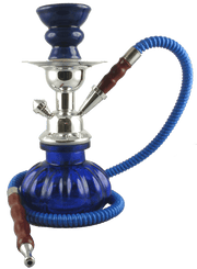 Pumpkin Hookah 9" 1 Hose Blue