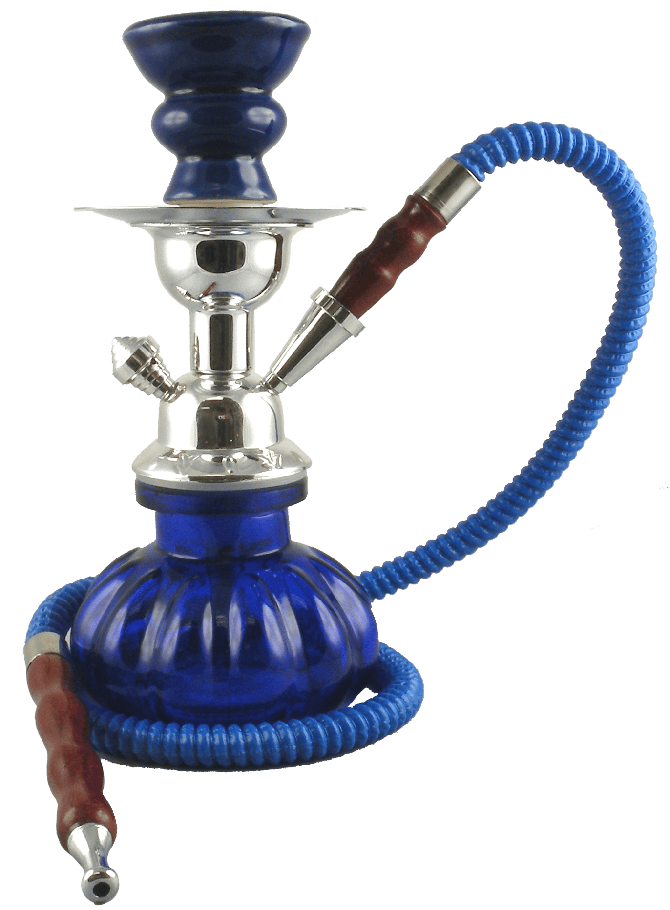 Pumpkin Hookah 9" 1 Hose Blue
