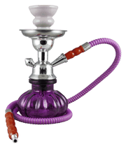 Pumpkin Hookah 9" 1 Hose Purple