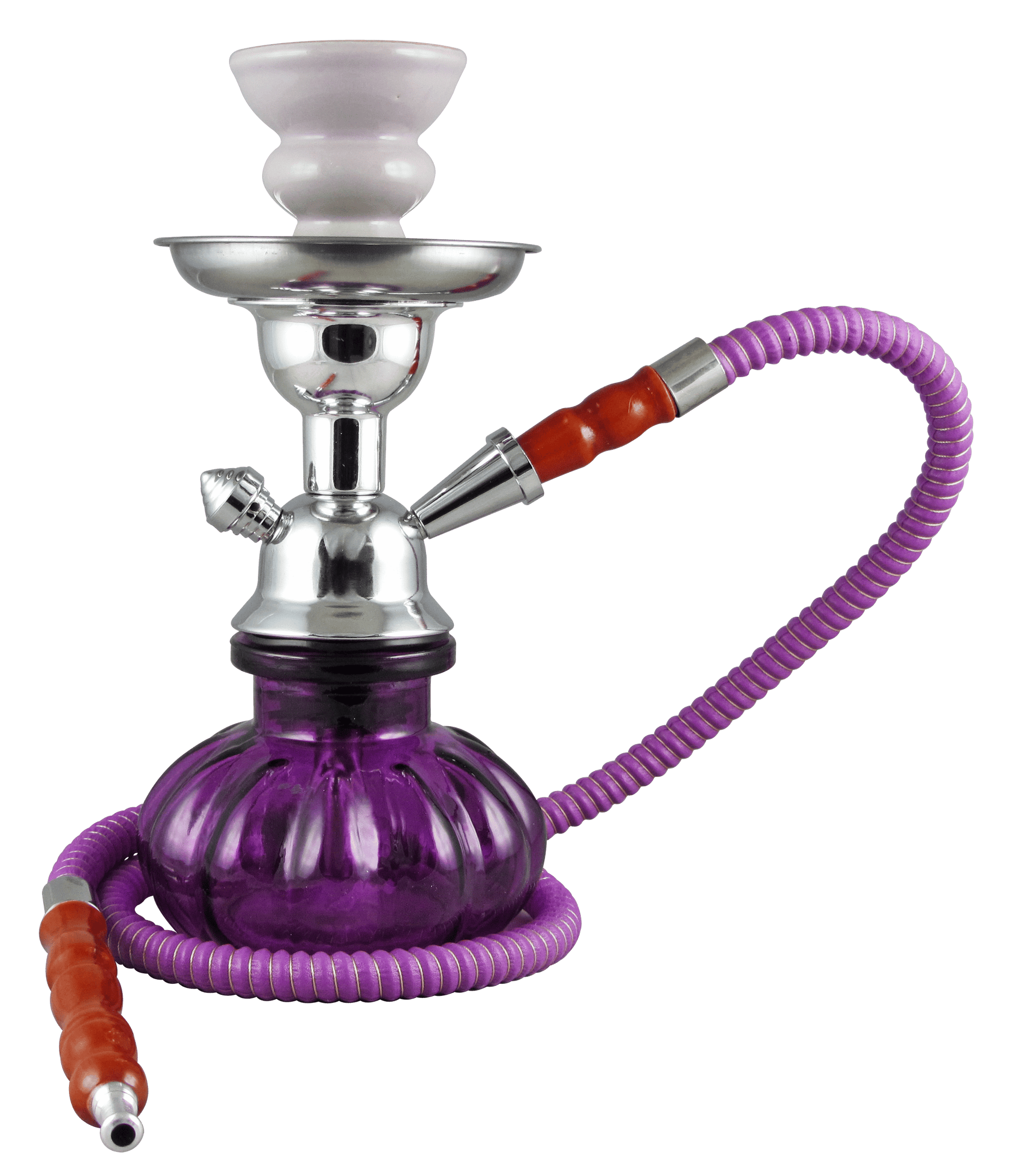 Pumpkin Hookah 9" 1 Hose Purple