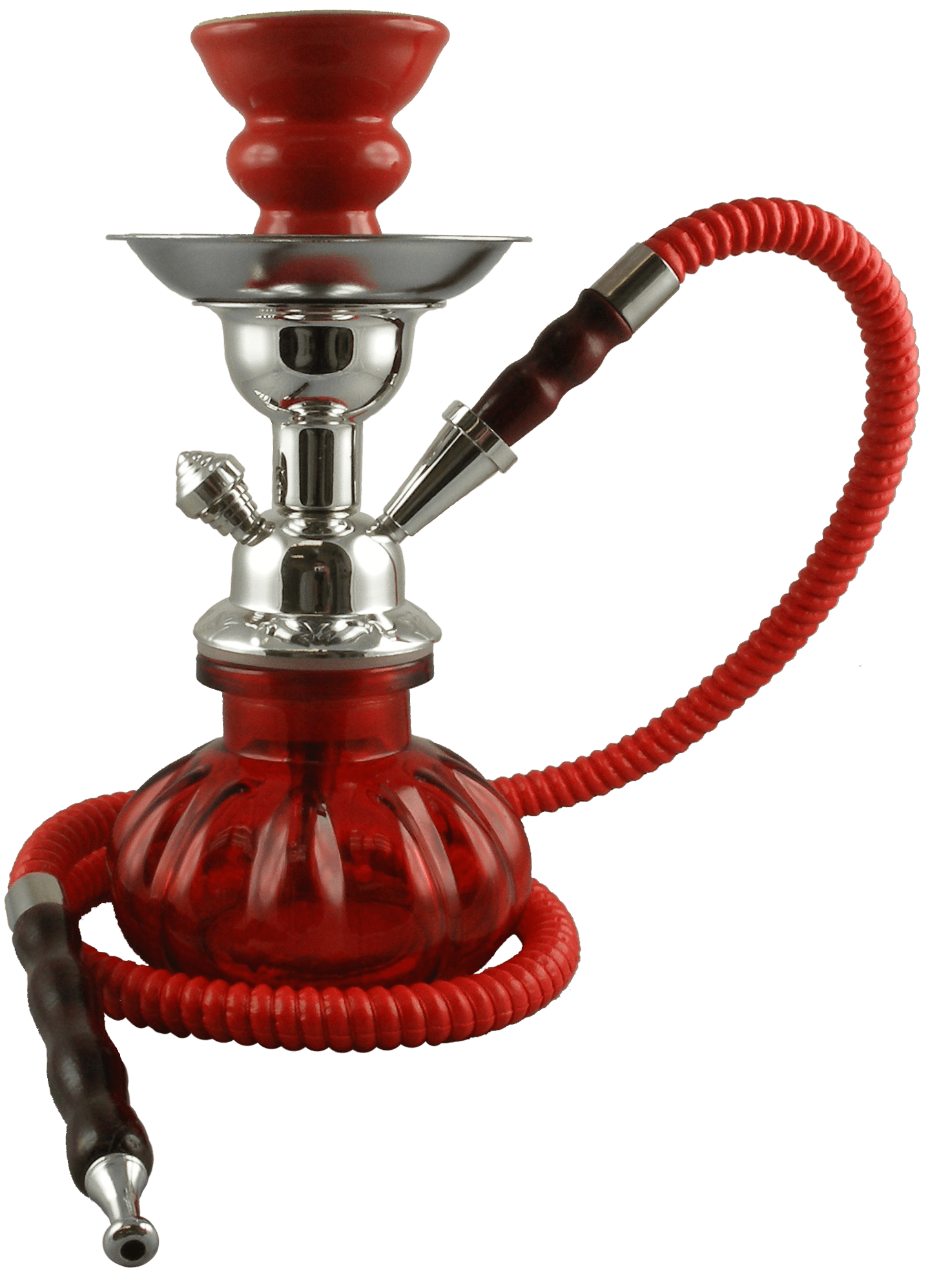 Pumpkin Hookah 9" 1 Hose Red