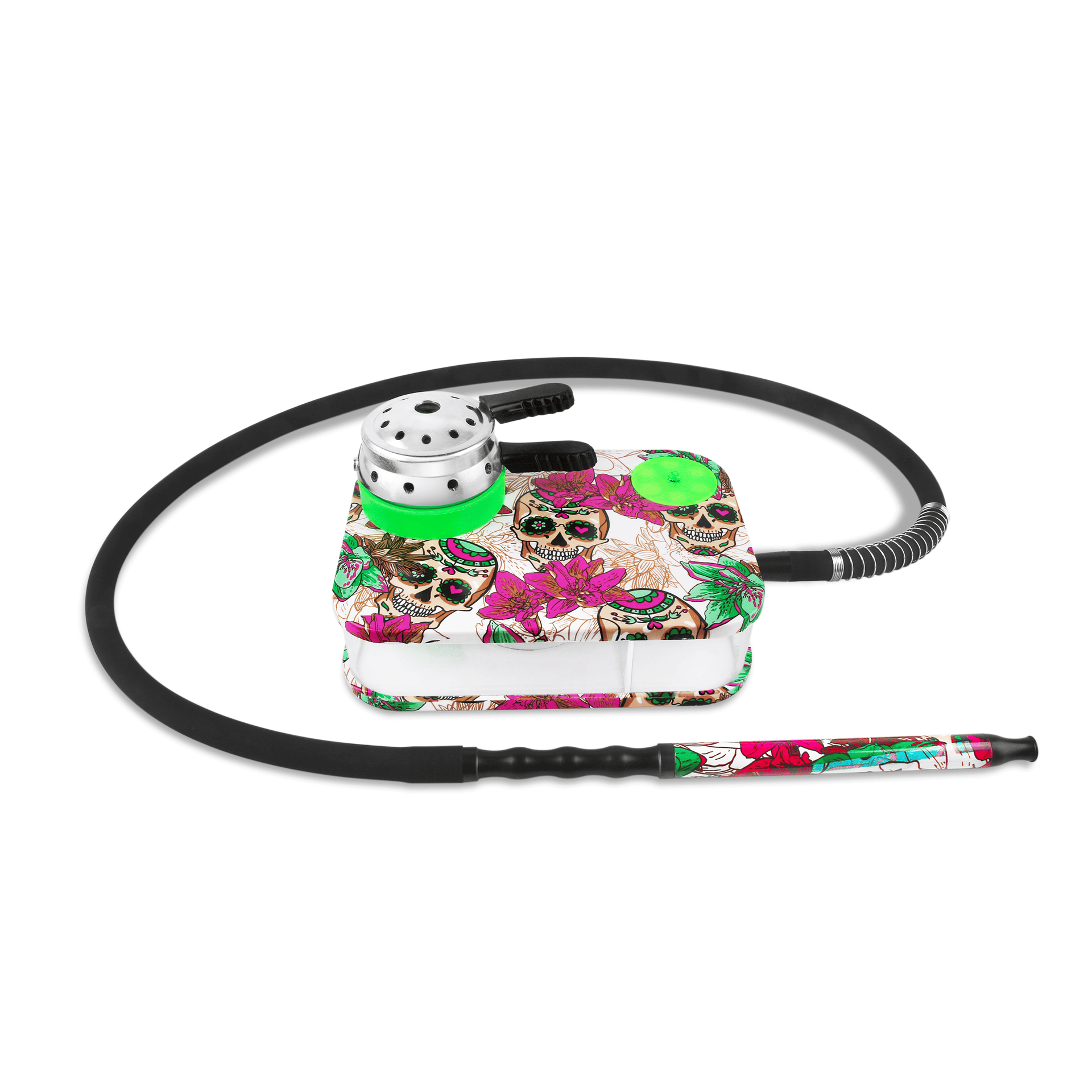 RIP Acrylic Boxx Hookah Green Calaca