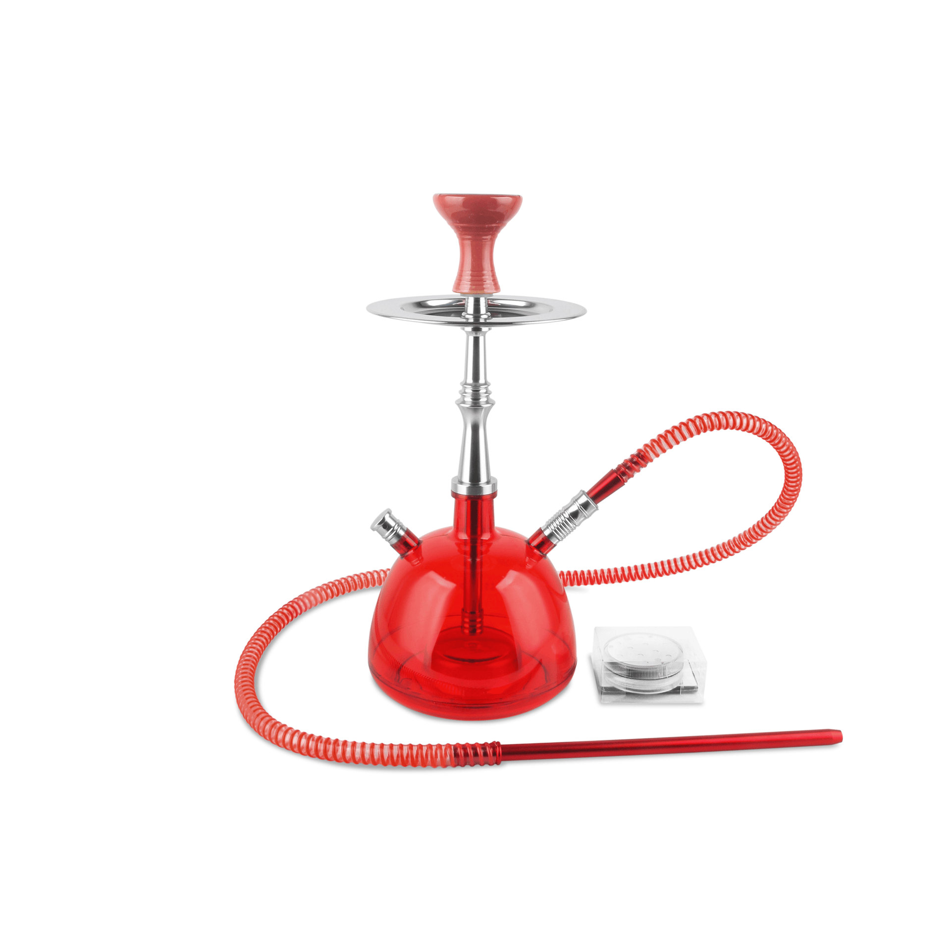 RIP Acrylic SmokeDome Hookah 22" Red