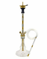 Smokah Onyx Cartier Hookah 27" Gold/Silver