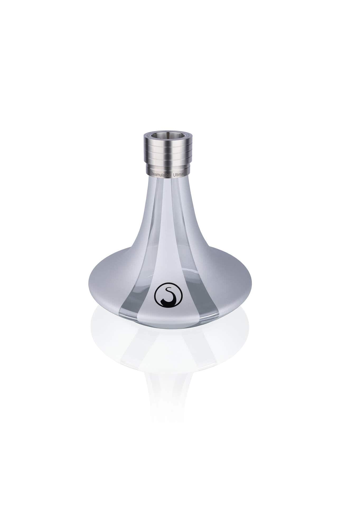 Steamulation Hookah Glass Base Ultimate Silver