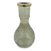 Teardrop Frosted Hookah Vase Black