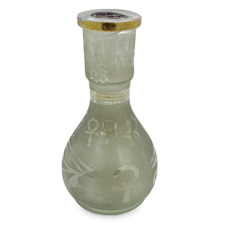 Teardrop Frosted Hookah Vase Black