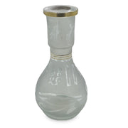 Teardrop Frosted Hookah Vase Blue