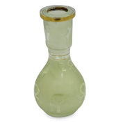 Teardrop Frosted Hookah Vase Green