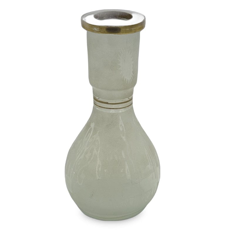 Teardrop Frosted Hookah Vase White