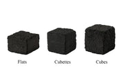 Titanium Cubes Coconut Hookah Charcoal 72 Pieces