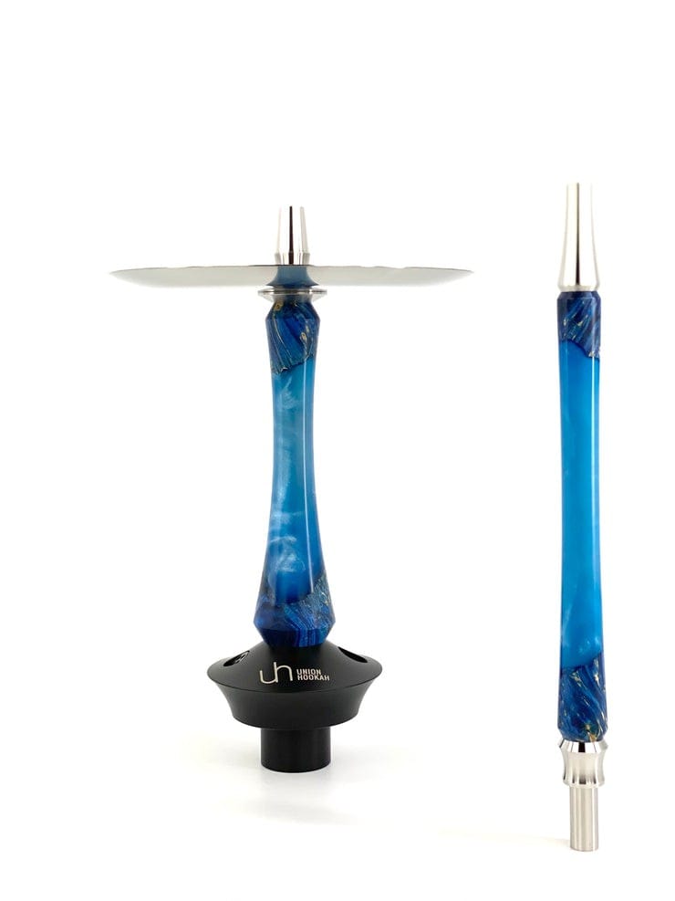 Union Sleek Hybrid Hookah Stem Black/Blue