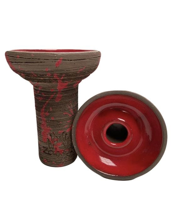 Zahrah Spain Hookah Bowl Madrid White/Red