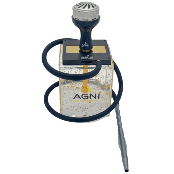 Agni Rock Premium Hookah - Black/Gold