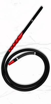 Amira Aluminum Handle Hookah Hose Red SH005