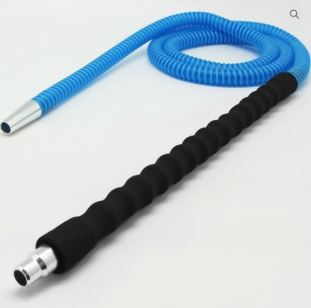 Amira Soft Handle Hookah Hose Blue/Black