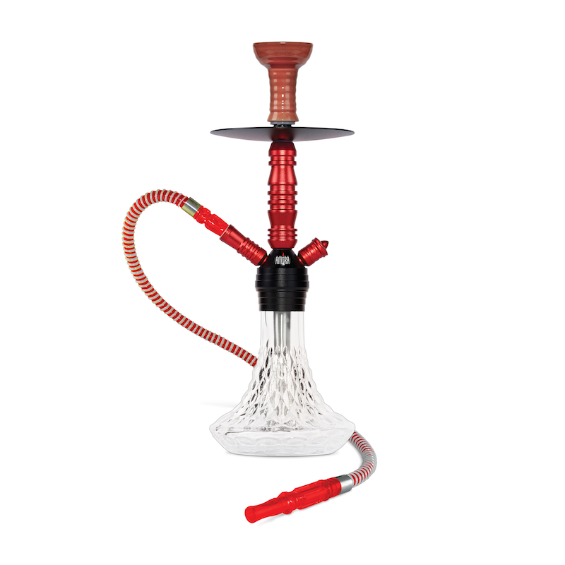 Amira BYO Crystal Hookah Red