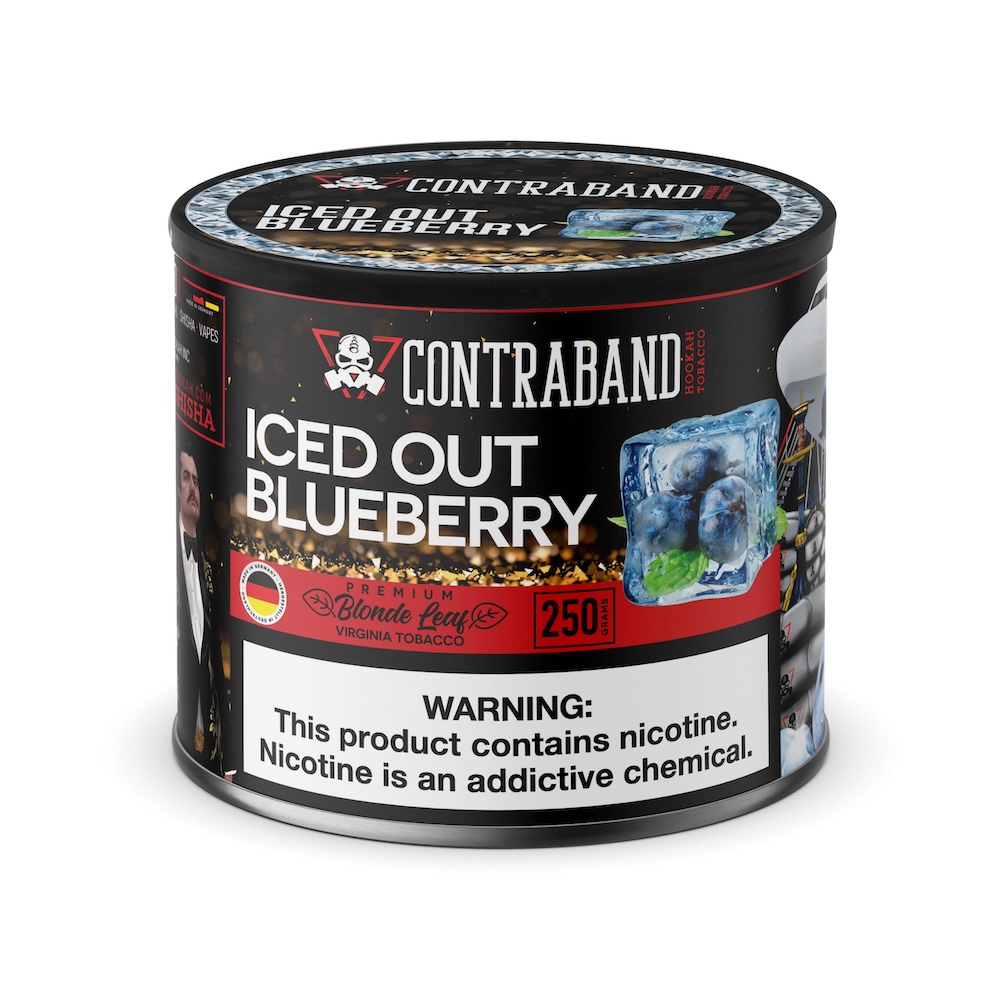 Contraband Shisha Tobacco - Iced Out Blueberry