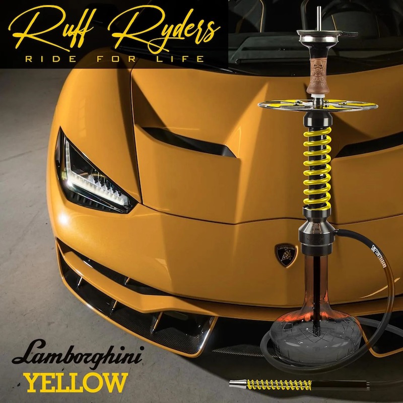 Contraband Ruff Ryder Hookah - Lamborghini Yellow