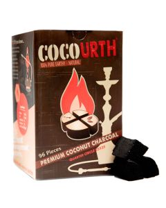 CocoUrth Organic Quarter Circle Coconut Hookah Charcoals