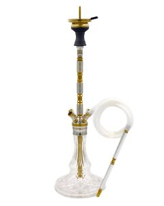 Smokah Onyx Cartier Hookah Gold/Silver