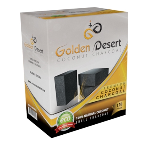 Golden Desert Coconut Hookah Charcoals Flats