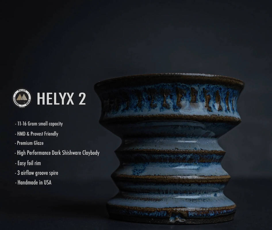 Mason Helyx 2 Shishaware Hookah Bowl - Amalfi