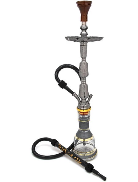 The 32" Khalil Mamoon Kamanja 2.0 Hookah - Oxidized