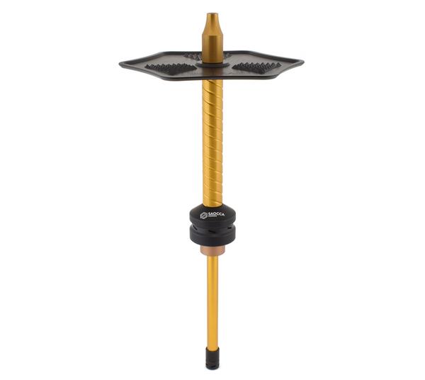 SAOCCA Hookah Stem with Tray Gold/Black