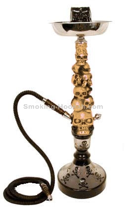 Skull Hookah Antique Bone