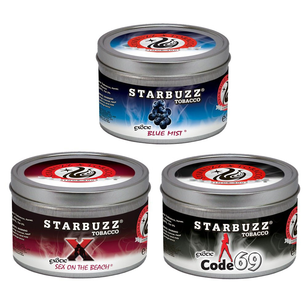 Starbuzz Shisha Tobacco 3 Pack