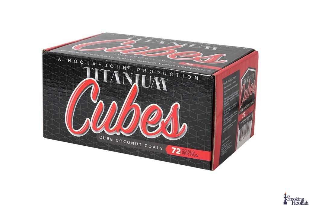 Titanium Cubes Hookah Charcoals 72pc